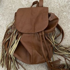 Fringe backpack